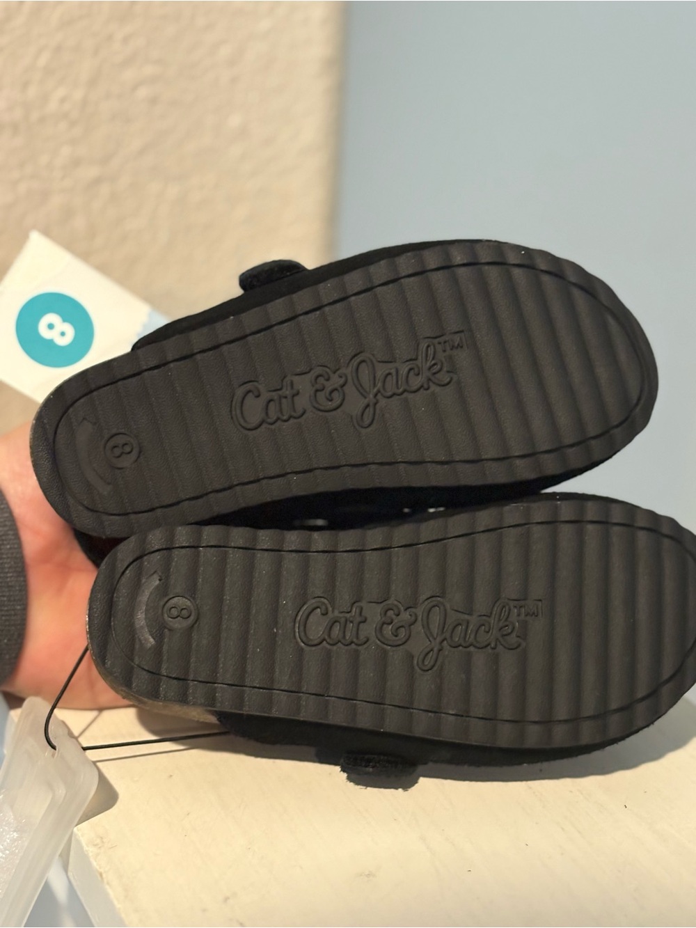 NEW— Toddler Black Berlin Clogs – Cat & Jack Little Girls Size 8 - Picture 5 of 6